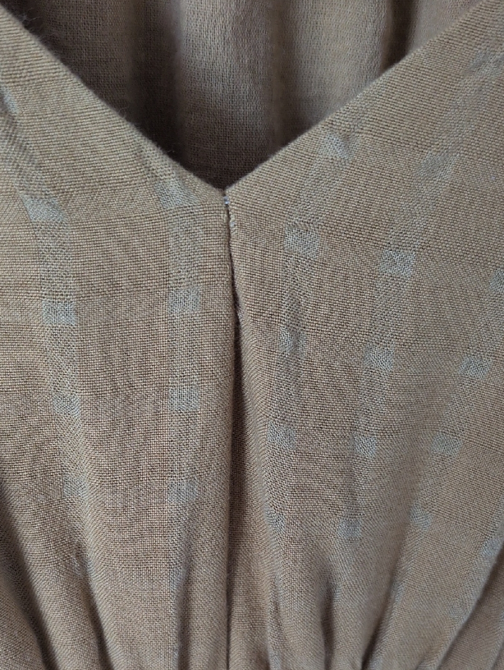 Cleobella Mustard Midi Dress with Puff Sleeves - Picture 6 of 7
